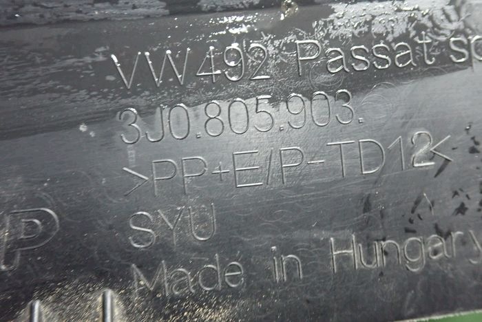 VW PASSAT B9 doplněk spoiler nárazníku přední předek