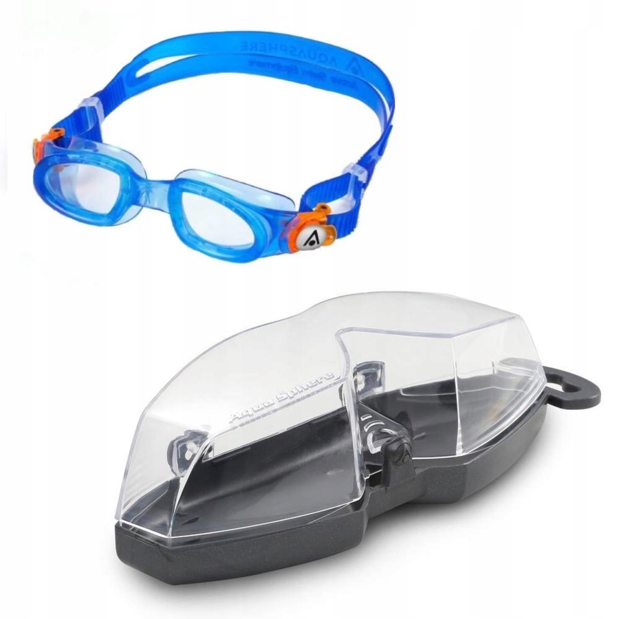 Aqua Sphere Okulary do Pływania dla Dzieci Moby Kid Clear z etui Model Moby Kid