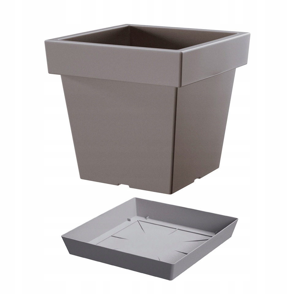 

Doniczka Lofly Low DLOFL200 podstawka Szary