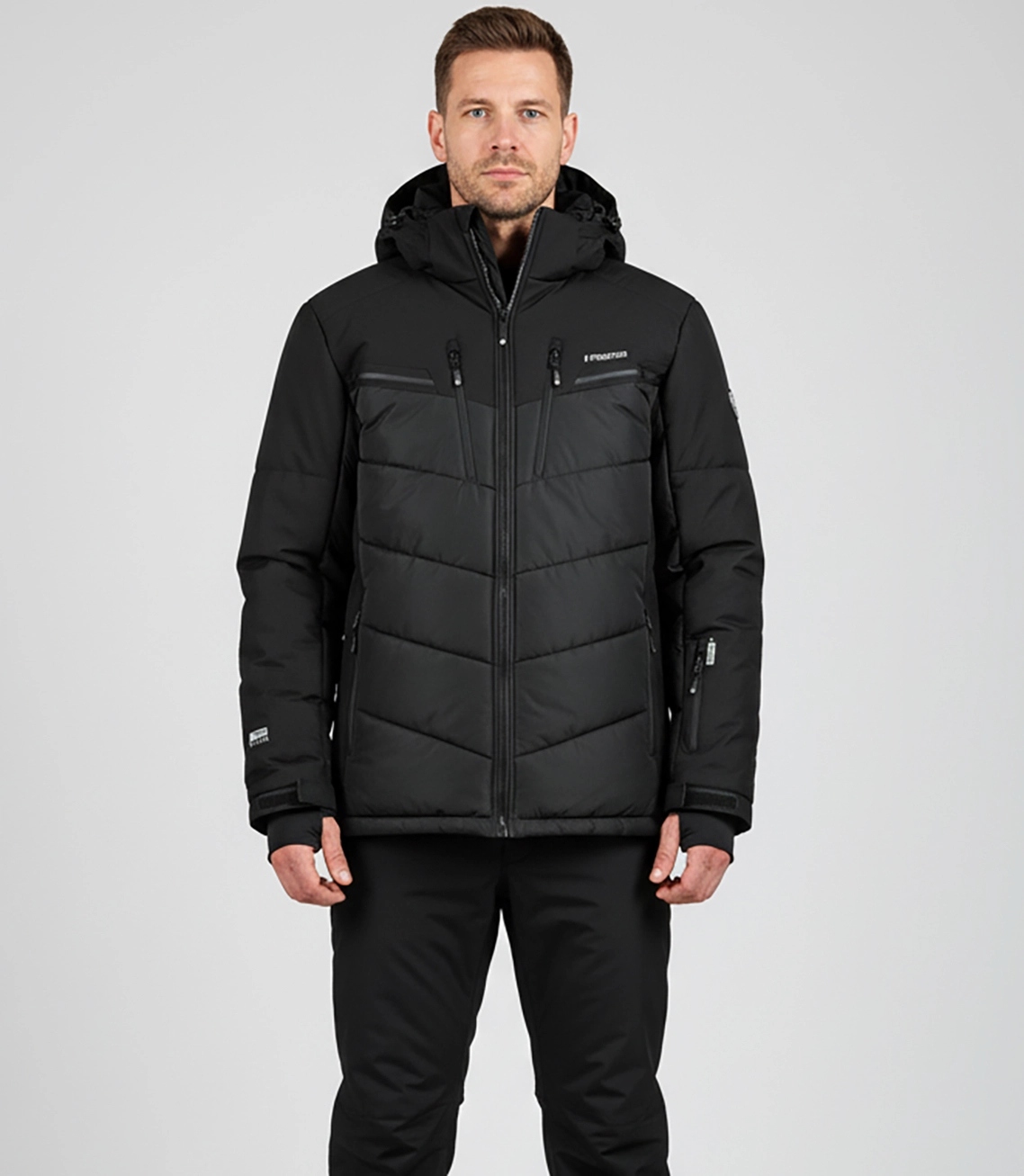 Pánská zimní prošívaná sportovní lyžařská bunda Agrafka 3XL