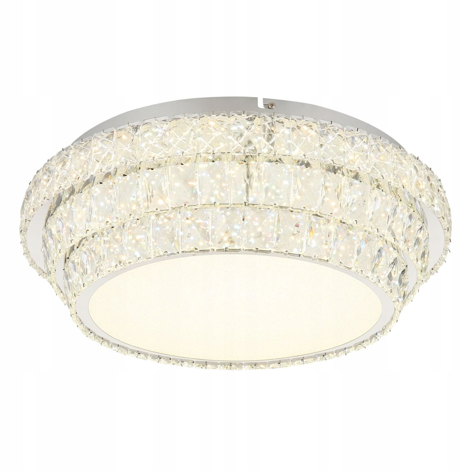 Funkčná stropná krištáľová lampa stropné svietidlo s glamour diaľkovým ovládaním do obývačky