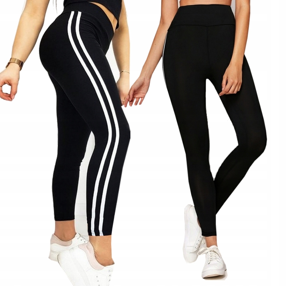 

Leginsy Pasy Bambusowe Sportowe Z Lampasami #M/L