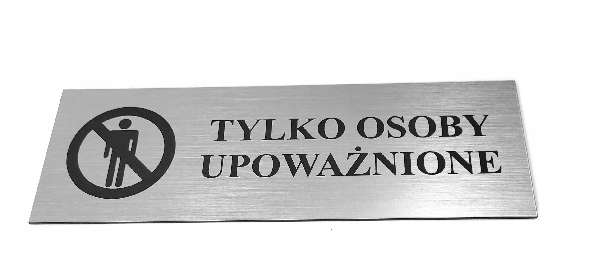 

Tabliczka, Zakaz Wstępu , Piktogram 18 x 6 cm