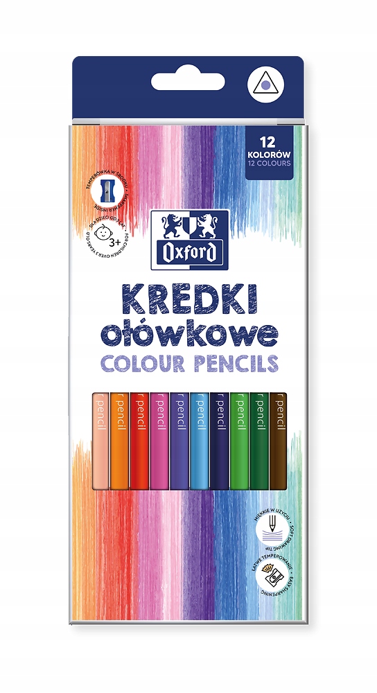 KREDKI OŁÓWKOWE OXF REGULAR 12 KOL 400174524