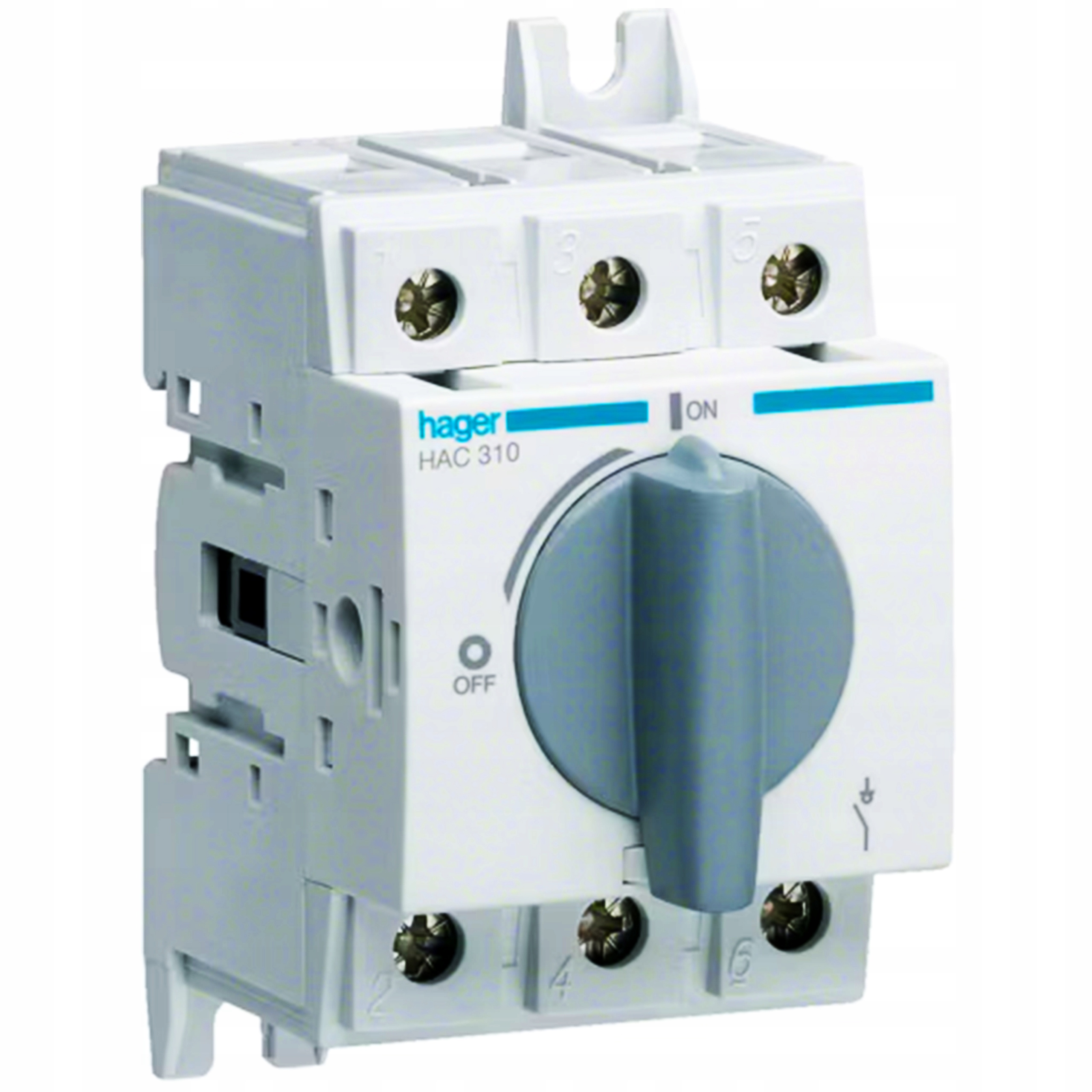 Modulární otočný izolační odpojovač 3P 100A velikost 2 HAC310 Hager