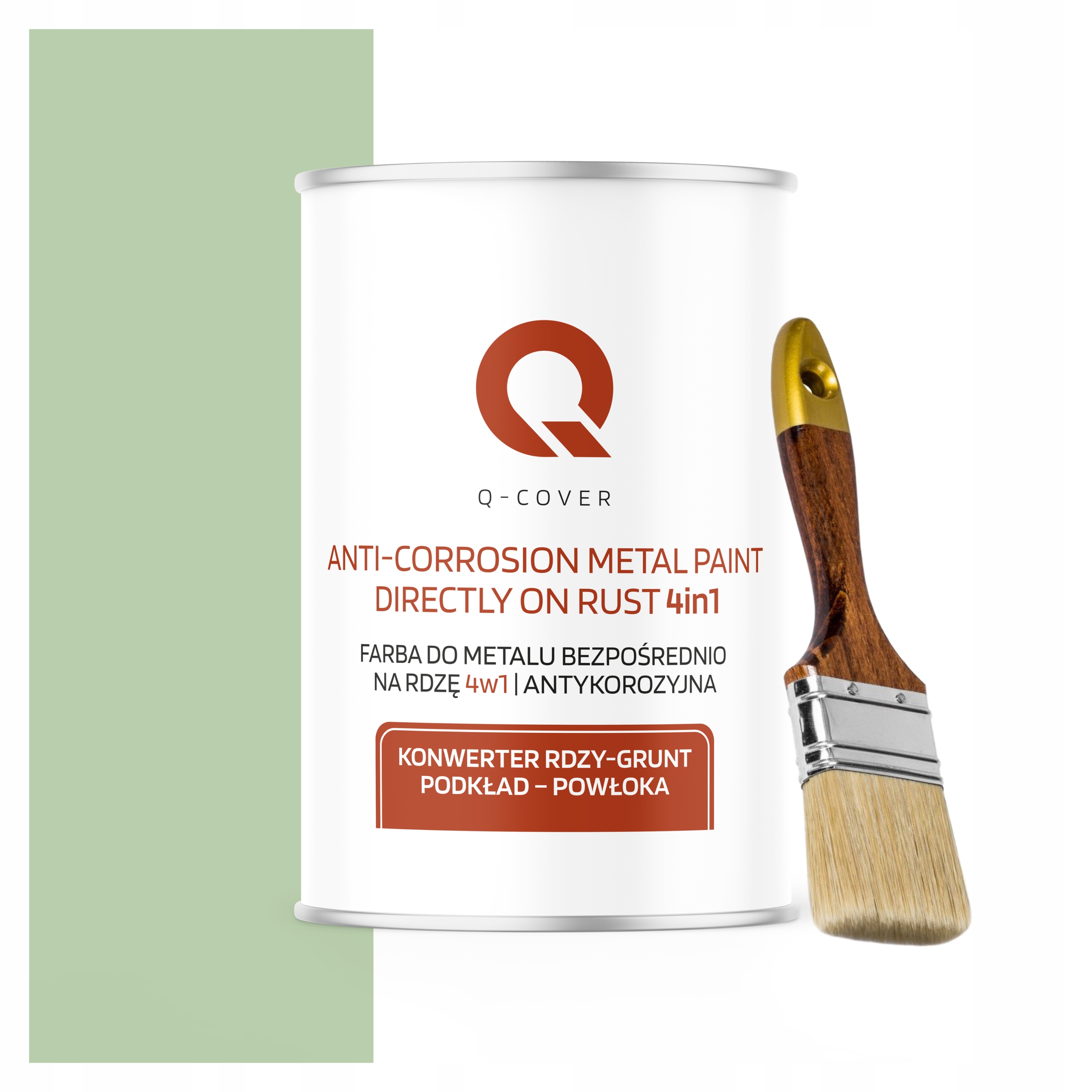 Barva na kov Konvertor Podkladová vrstva 1L Zeleň Pastelová Štětec