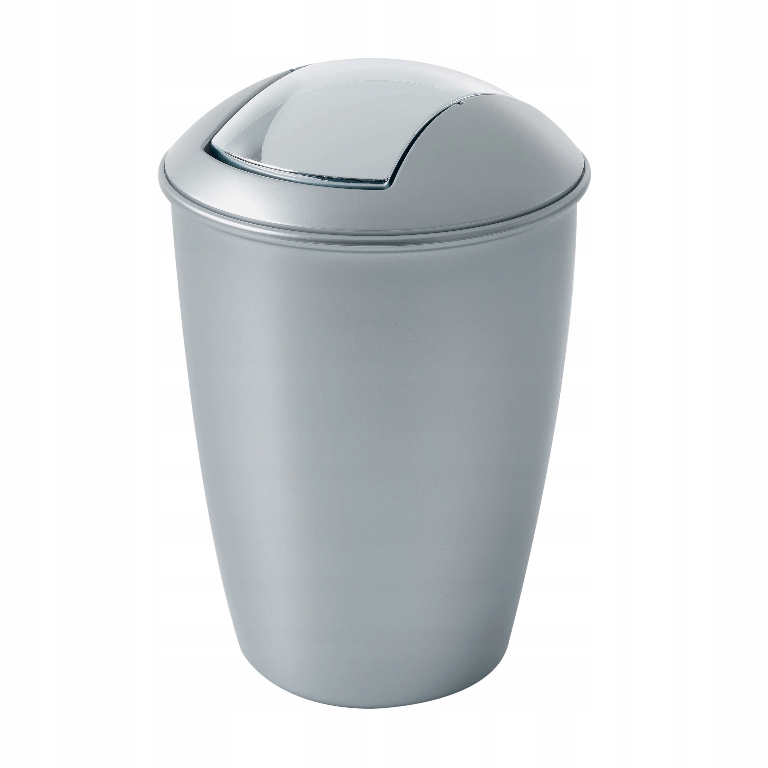 Levně Spirella výklopný odpadkový koš Atlanta, stříbrný plast, 5 L