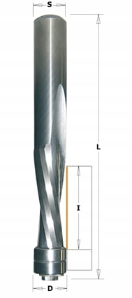 Cmt 191.127.11B Spící fréza D=12,7 I=50,8L=114 Z=2 upcut S=12 spodní ložisko