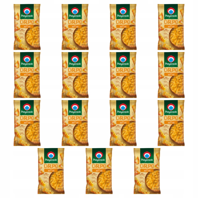 Przysnacki Chrupki o smaku żółty ser 130 g X15