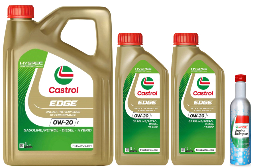 Motorový Olej Castrol Edge 0V20 V Volvo 6L Oplachovač Castrol Engine
