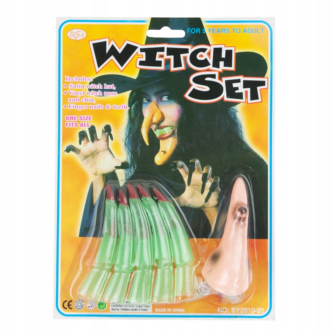

Nos z brodawką I Paznokcie Czarownicy halloween