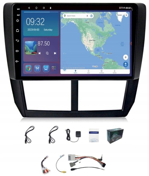 Rádio Navigácia Gps Subaru Forester 2007-2013 Wifi Carplay Usb 4GB 64GB