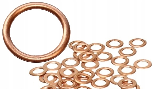 PODKŁADKA USZCZELKA MIEDZIANA FI 22MM 10SZT!