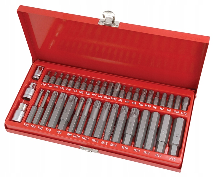 

Zestaw Bitów Kluczy Imbus Spline Torx 41 el Bity