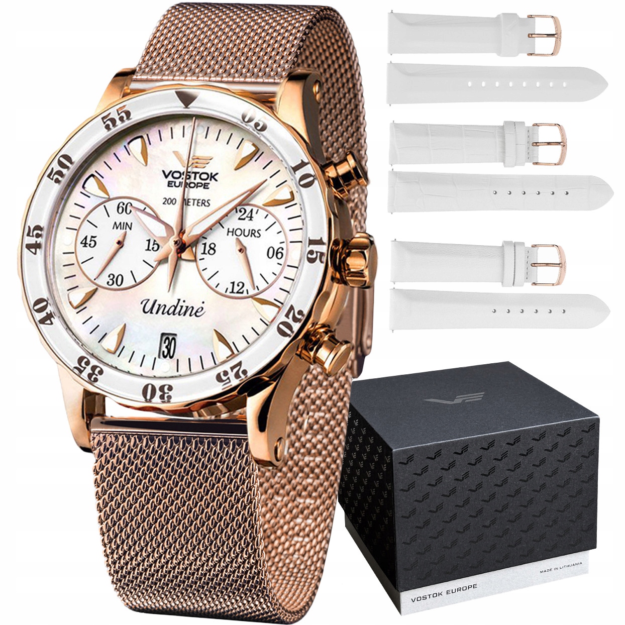 Dámské hodinky Vostok Europe VK64-515B528B růžové zlato