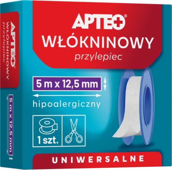 

Apteo plaster przylepiec włókninowy 5m x 12,5mm