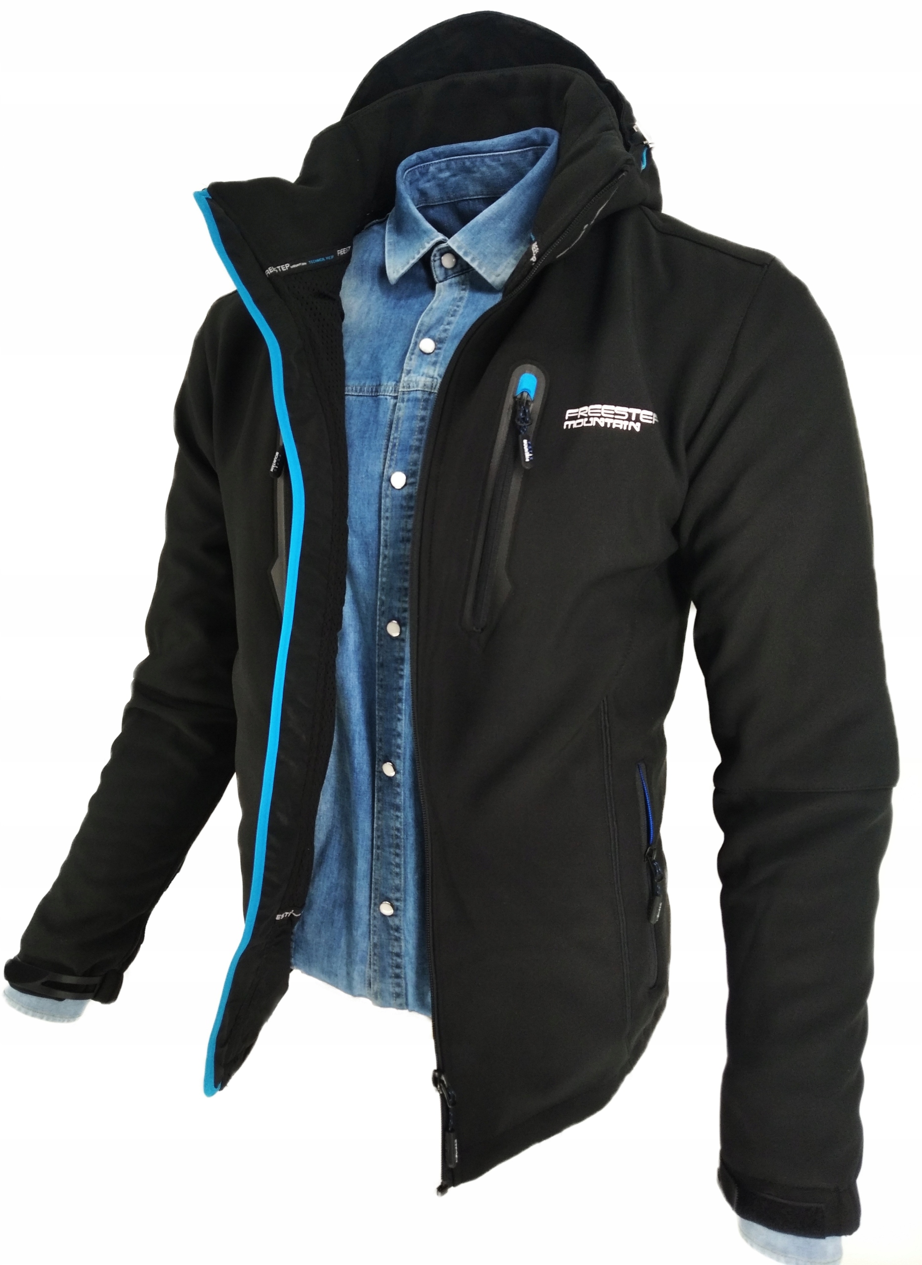 

Kurtka Męska Softshell Przeciwdeszczowa Prosta M