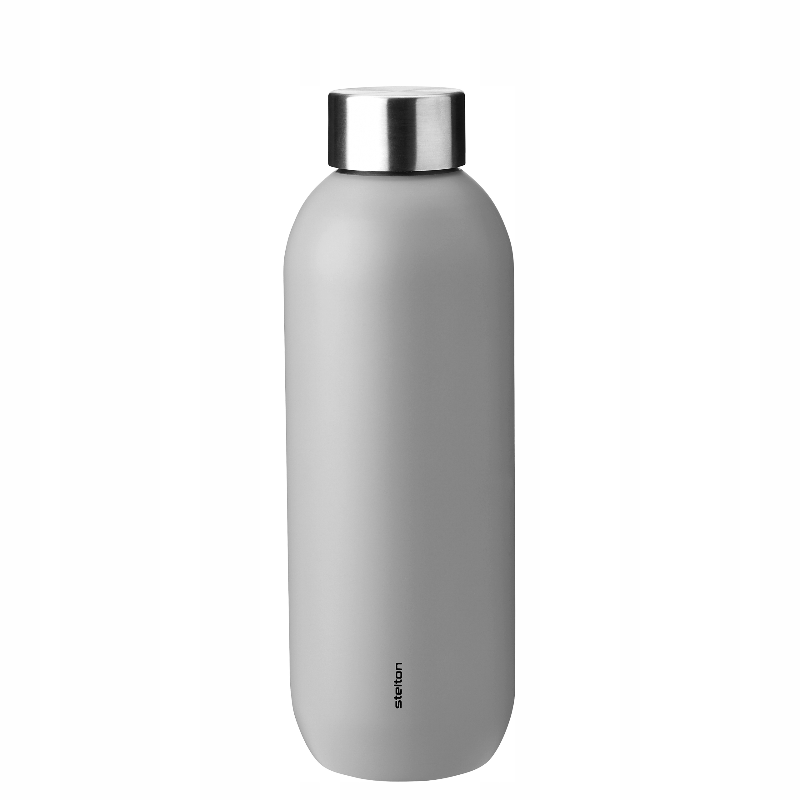 Stelton Keep Cool Ocelová láhev na vodu 600 ml Šedá