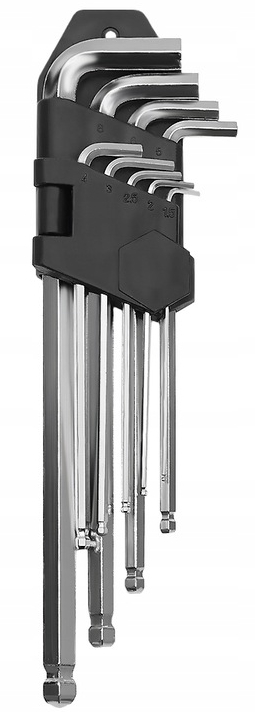 Imbusy Klucze Imbusowe Stal CRV Zestaw 1,5 – 10 mm