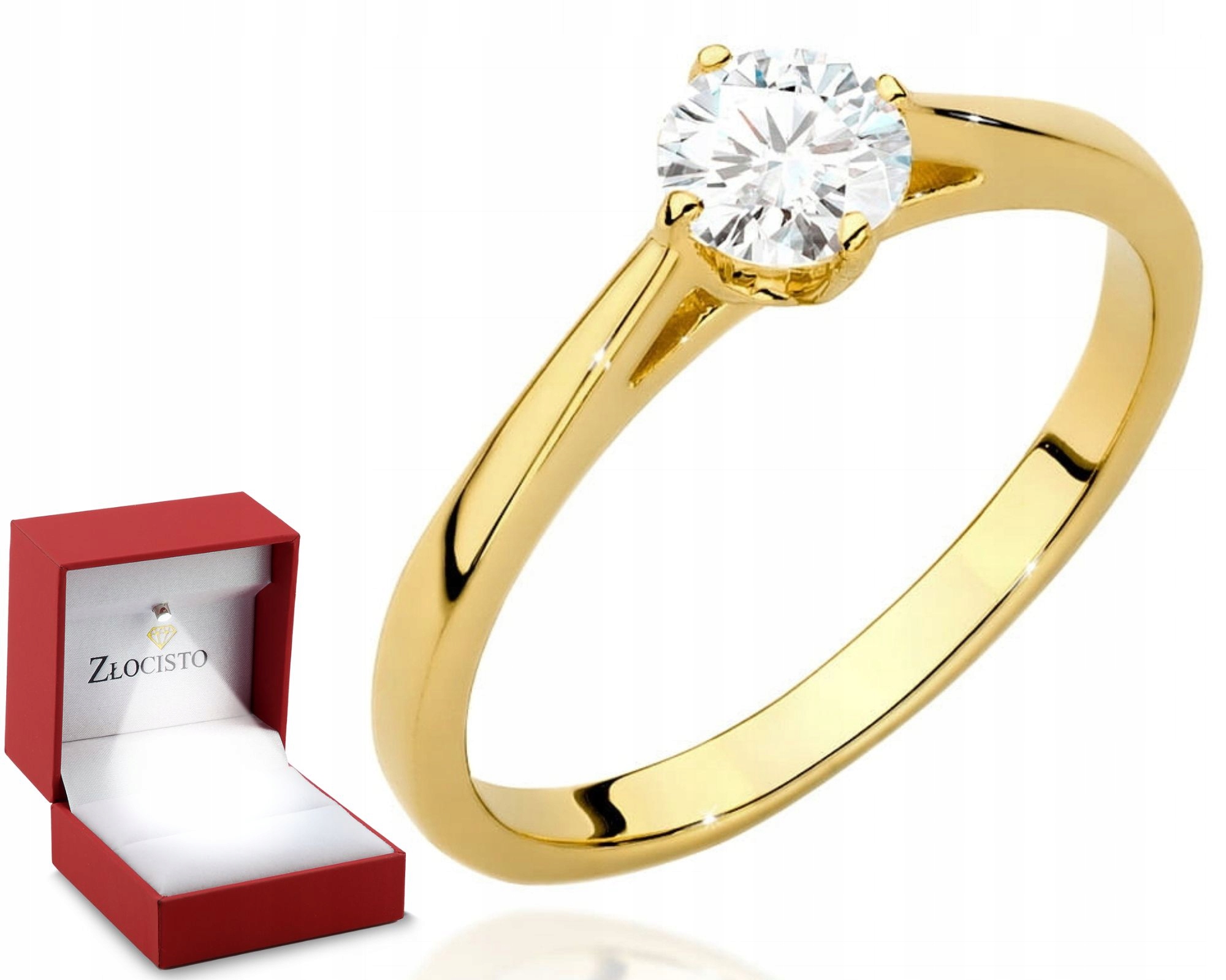 Zlatý Prstýnek Briliantový Diamant Gravírování Bonus