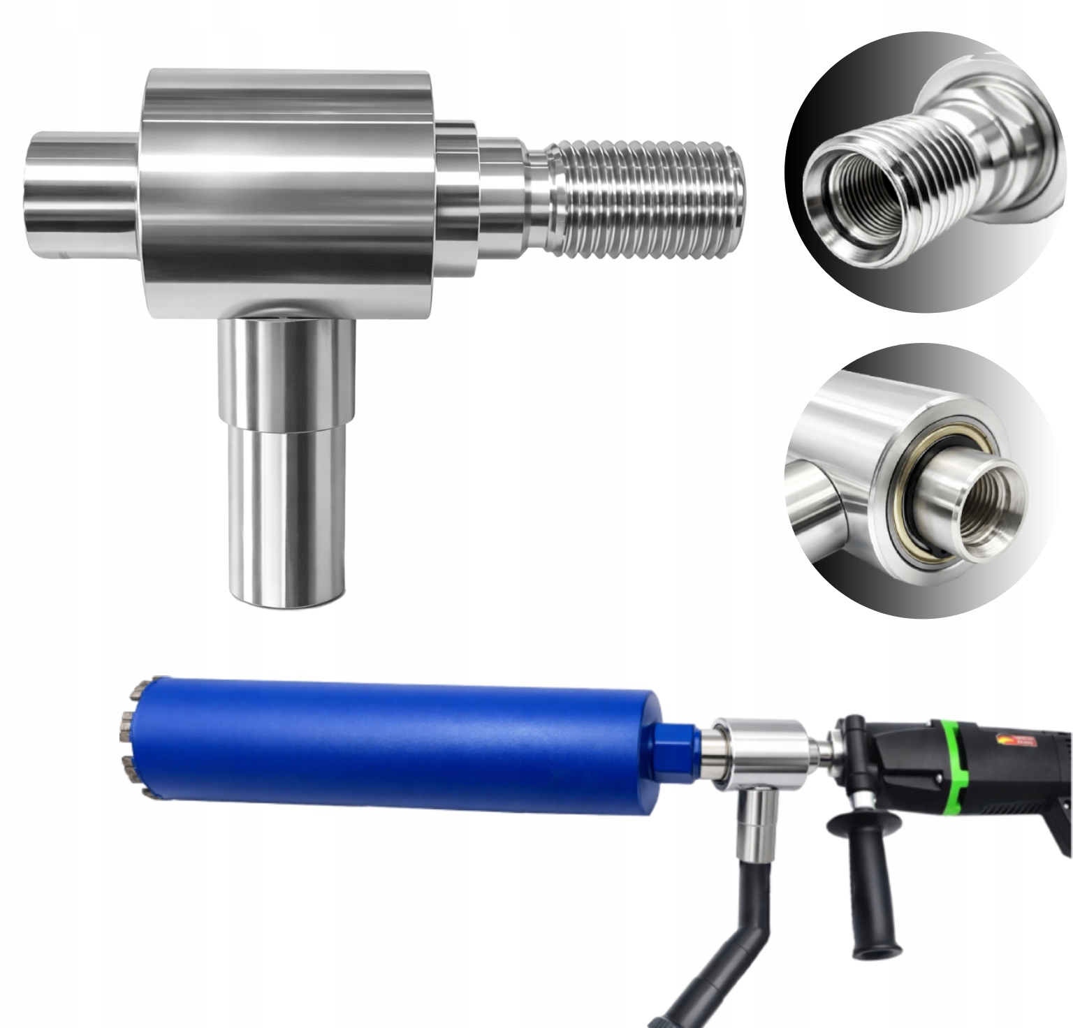 Odsávač prachu, adaptér pro diamantovou vrtačku 1 1/4 Titanium