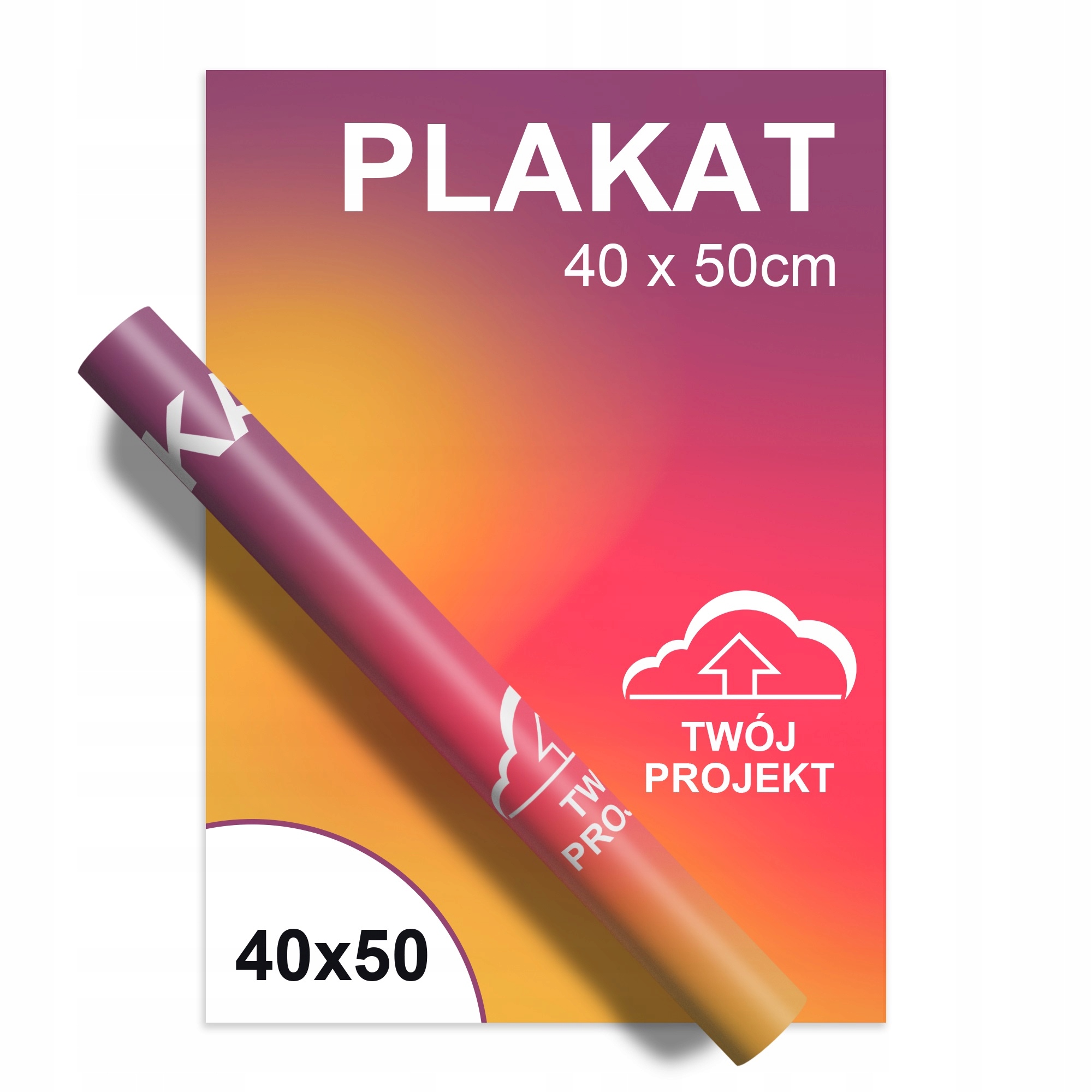 

Plakat 40x50cm wydruk kolor papier 200g jakość