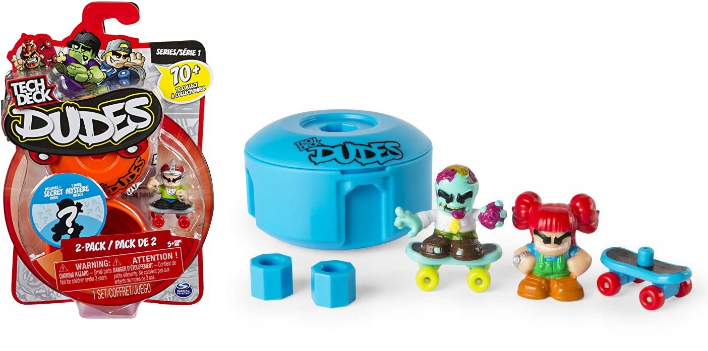 

Tech Deck Dudes Mini Deskorolka Figurka 2-PAK