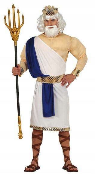 Kostým Poseidon S Svaly Řecký Bůh M
