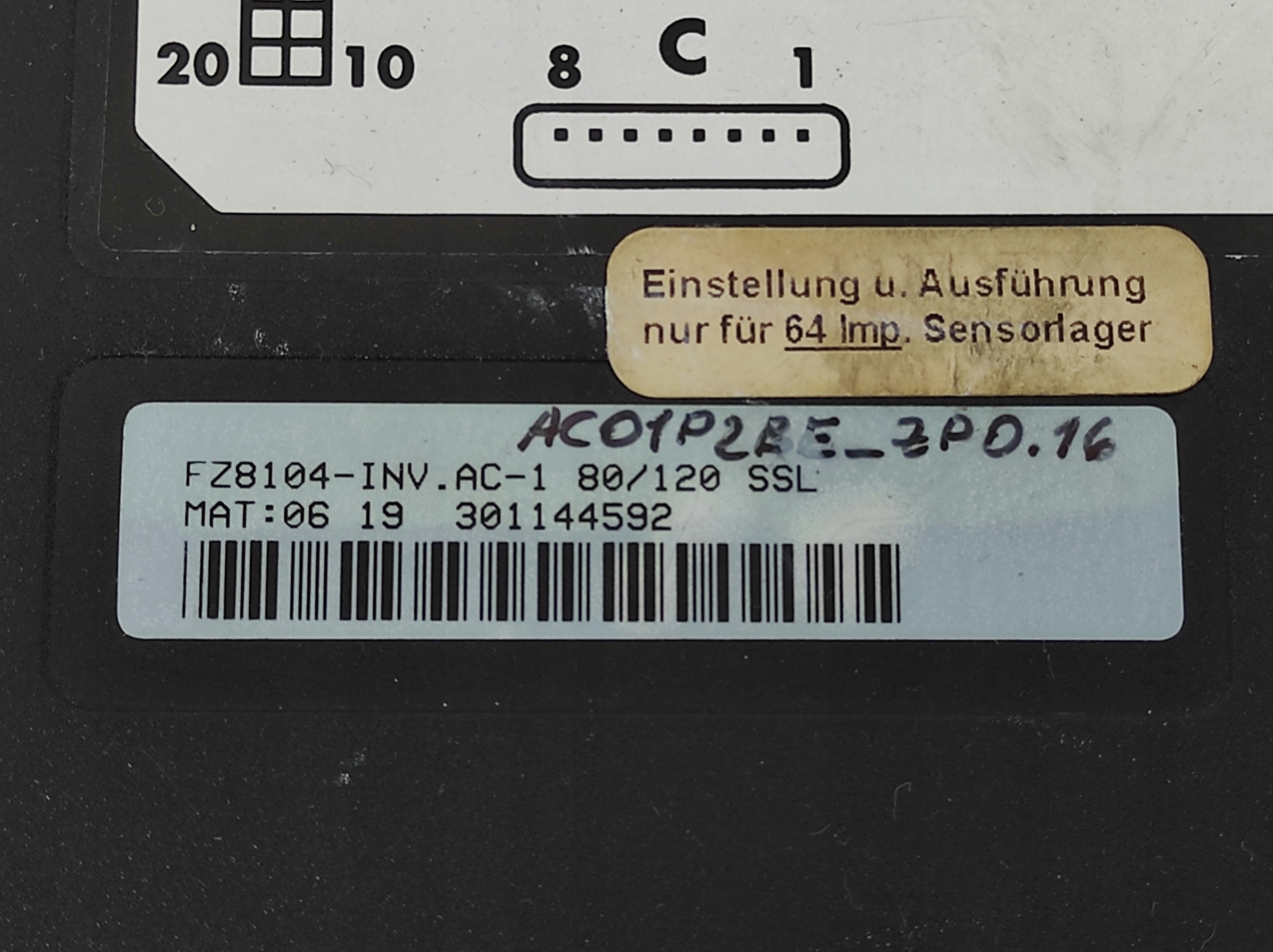 ZAPI AC-1 SSL FZ8104-INV.AC-1 80/120 INVERTER 80V Symbol AC-1 SSL