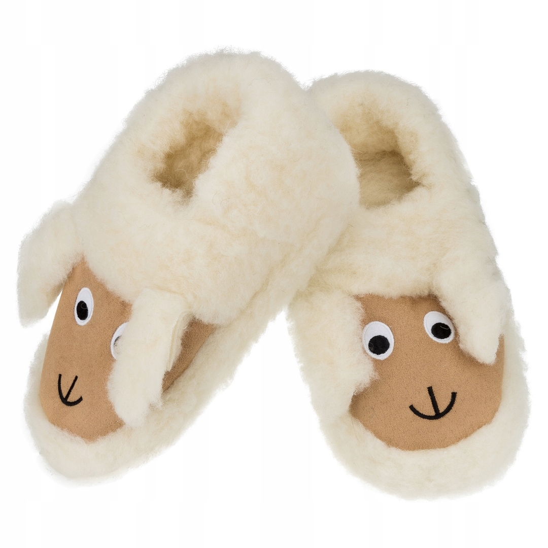 PANTOFLE WEŁNIANE, OWIECZKI Z PIĘTĄ, MERYNOS, r.41 Rozmiar 41