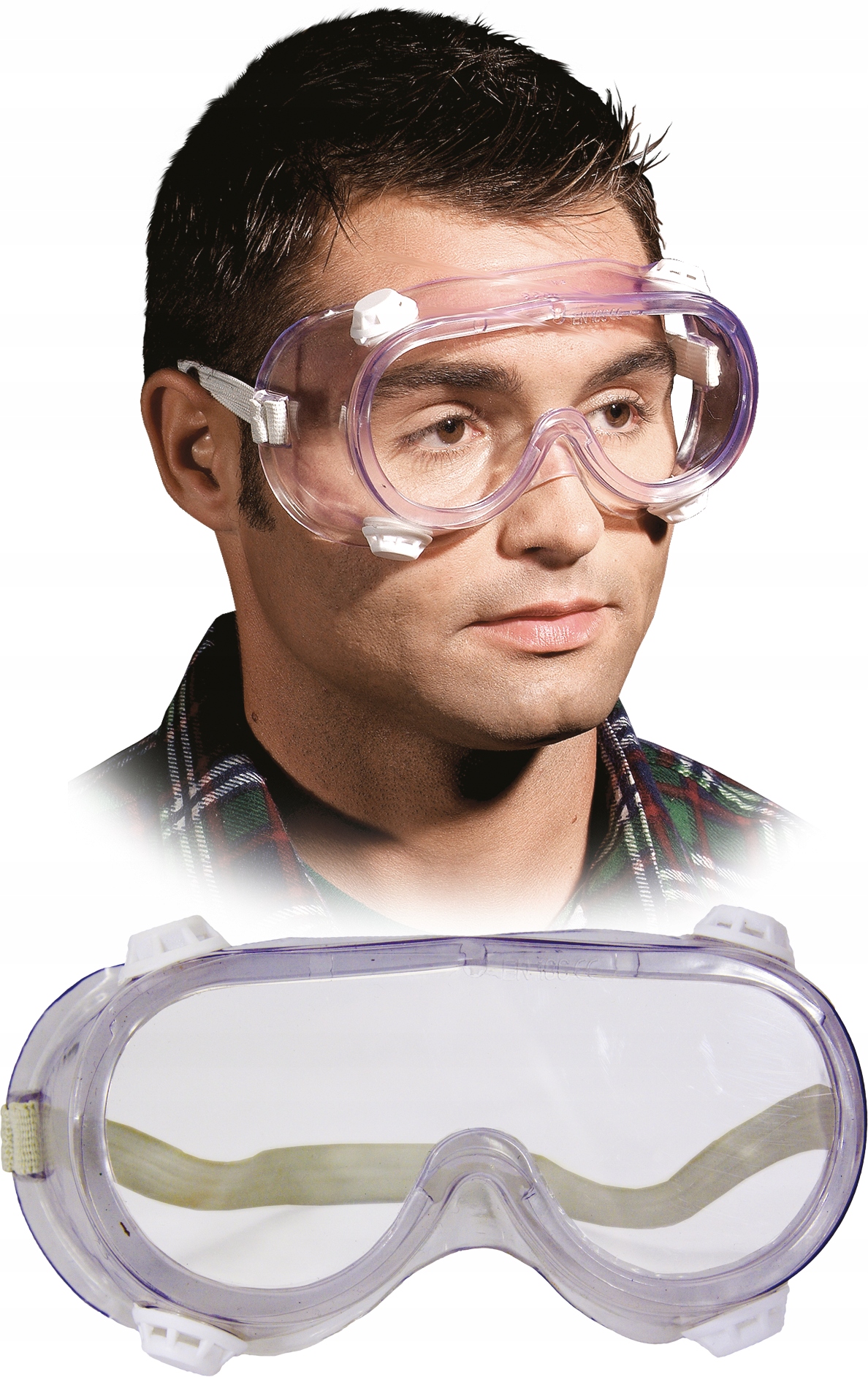 GOGLE PRZECIWODPRYSKOWE GOG-AIR Z OCHRONĄ PRZED ZAPAROWANIEM TRANSPARENTNE