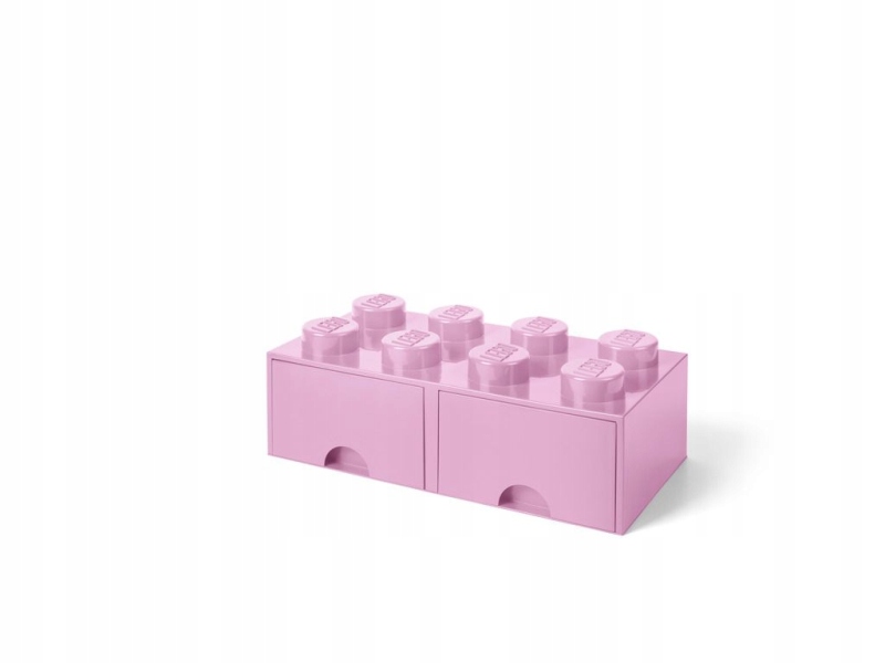 Lego 40061738 Zásobník na stavebnice se zásuvkami 4x2 růžový
