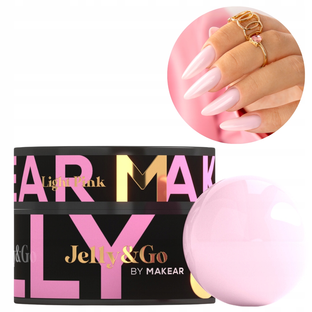 Light Pink, Jelly&Go JG02 Budujący żel typu galaretka