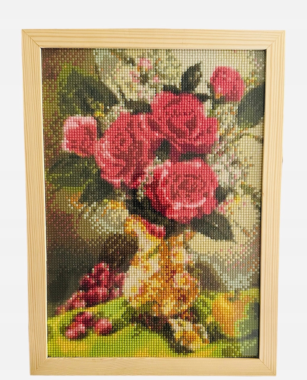 RAMKA 30x40 SOSNOWA DOPASOWANA DO DIAMOND PAINTING (25x35) Wysokość produktu 35 cm