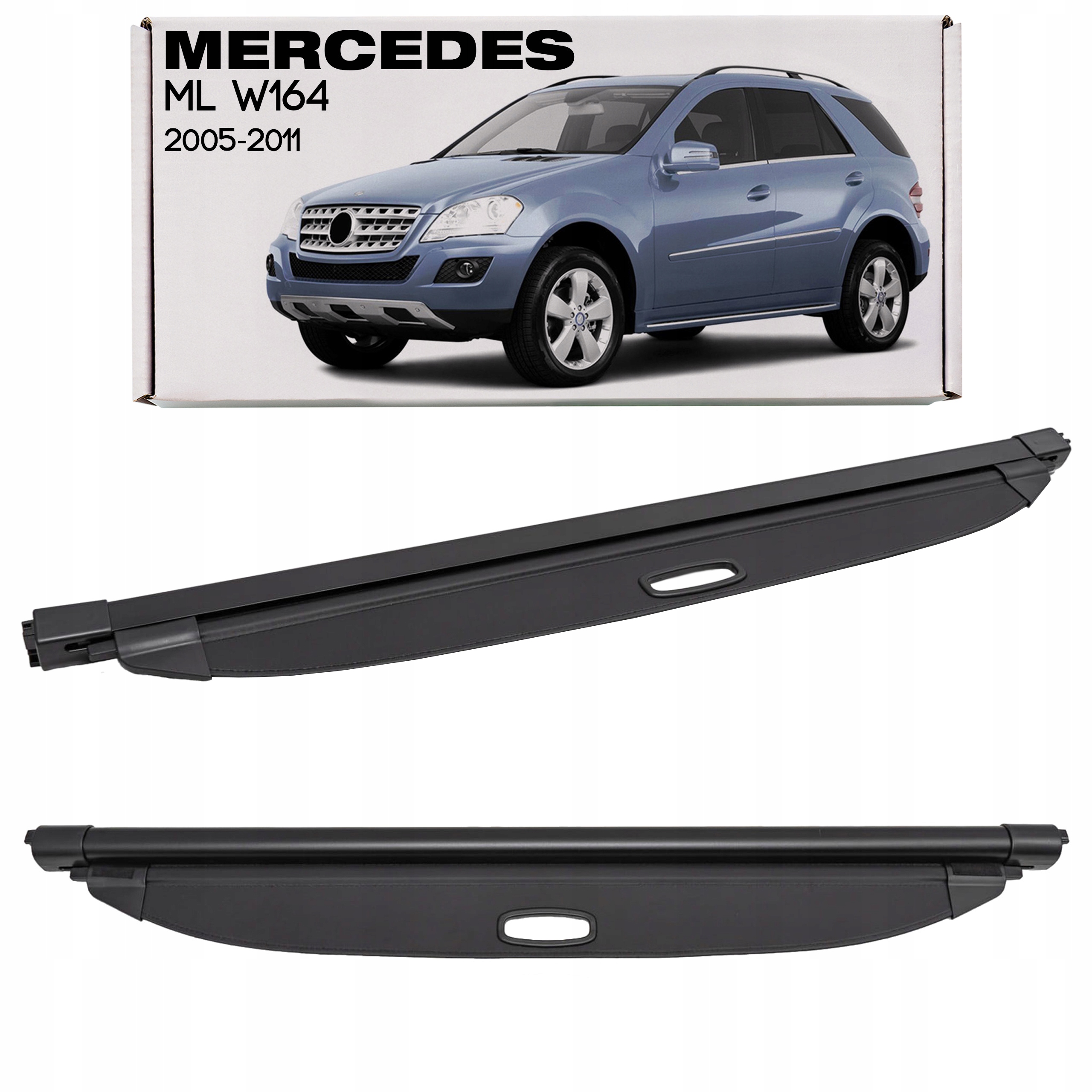 Mercedes ML W164 2005-2011 Roleta Do Zavazadlového Prostoru Černá A1648100209