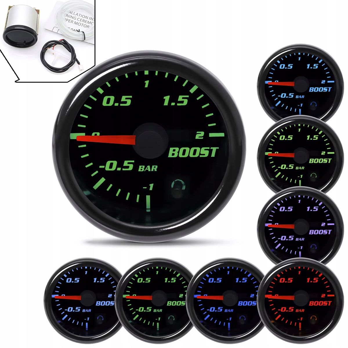 Sada Indikátor přeplňovacího tlaku Turbo Turbíny 52 mm