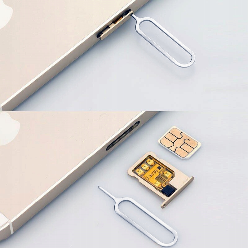 KLUCZYK do KARTY SIM SMARTFONA TELEFONU IGŁA TACKA Marka bez marki