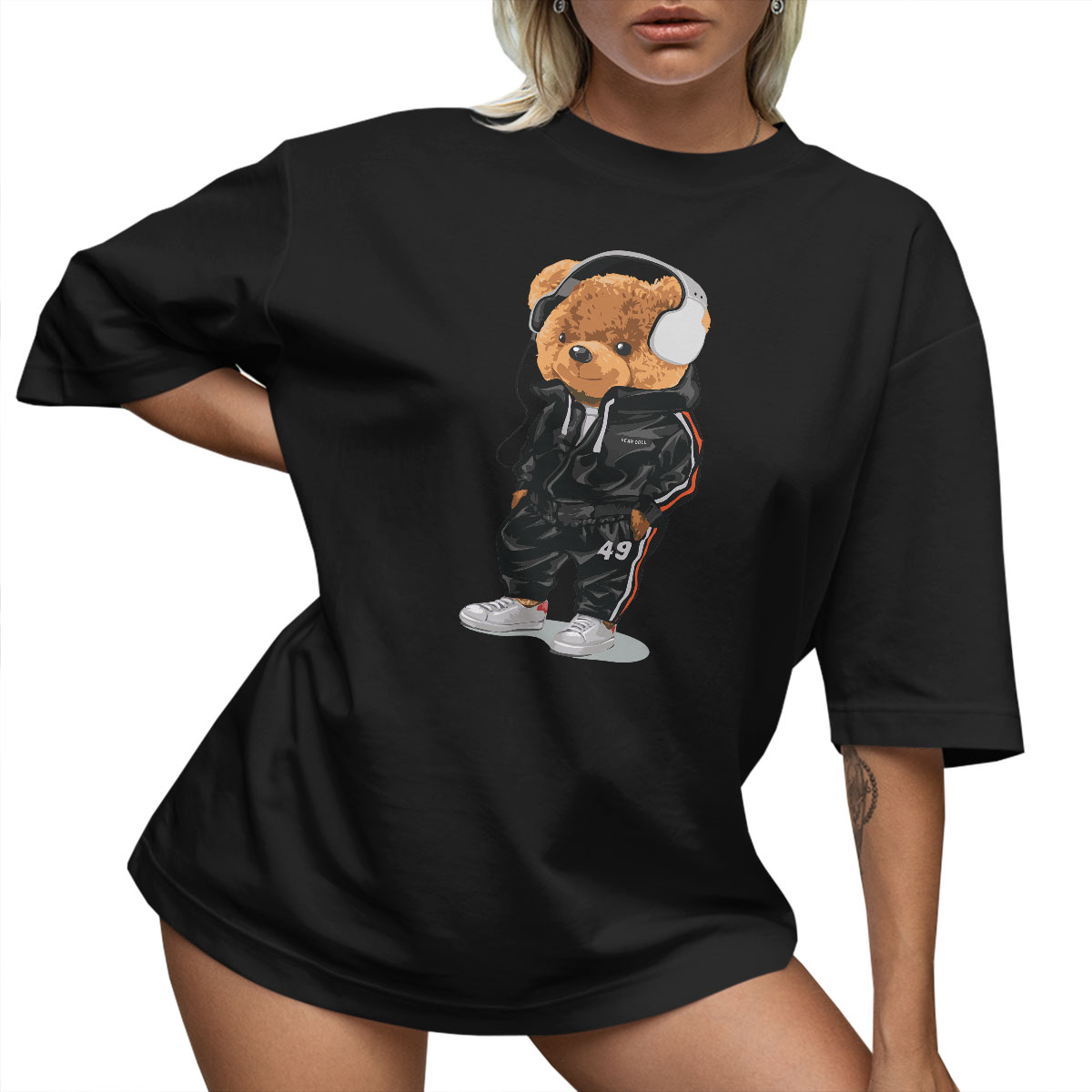 T-SHIRT OVERSIZE LUŹNA KOSZULKA MIŚ TEDDY BASIC LUŹNA XXXL SUKIENKA JAKOŚĆ