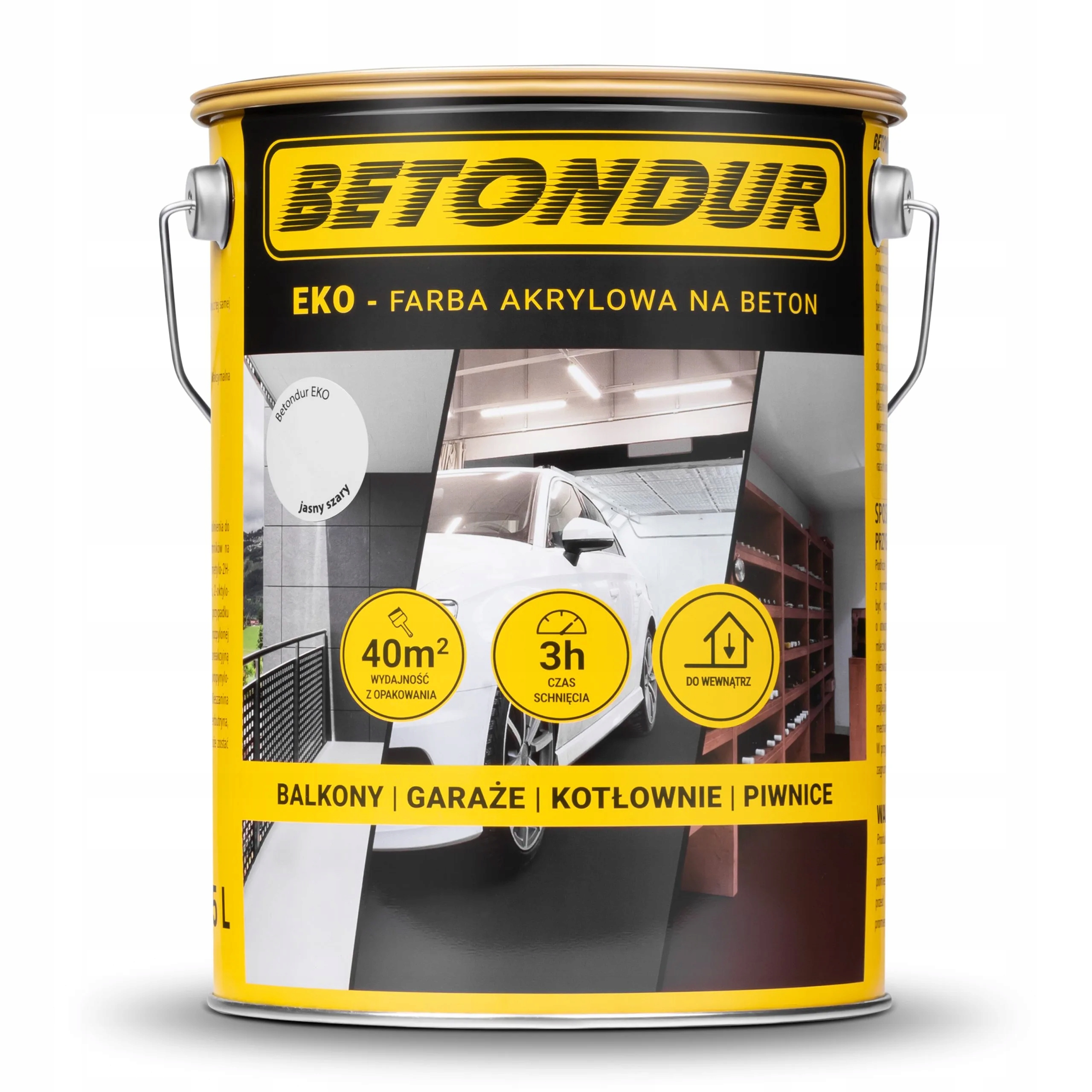 Betondur Eko Barva ekologická pro Betonu Barva Světle šedá Objem 5 l