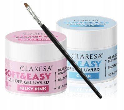 

Claresa Budujący Żel Zestaw 1+1+PĘDZEL 12G