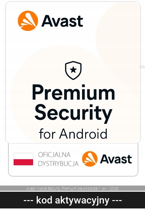 Avast Mobile Security Premium 2026 1 st. / 12 miesięcy ESD