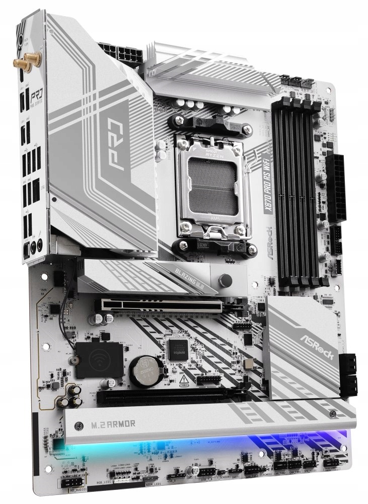 ASRock X870 Pro Rs WiFi Amd X870 AM5 4x DDR5 DIMM 3x M.2 Hdmi U