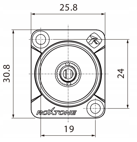 ROXTONE GNIAZDO PANELOWE TABLICOWE MINI JACK 3,5mm Marka Roxtone
