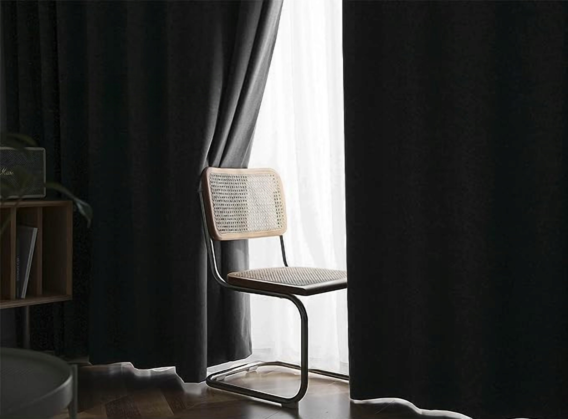 ZASŁONY WELUROWE NA PRZELOTKACH 220x250 TERMICZNA BEŻ Wzór gładki