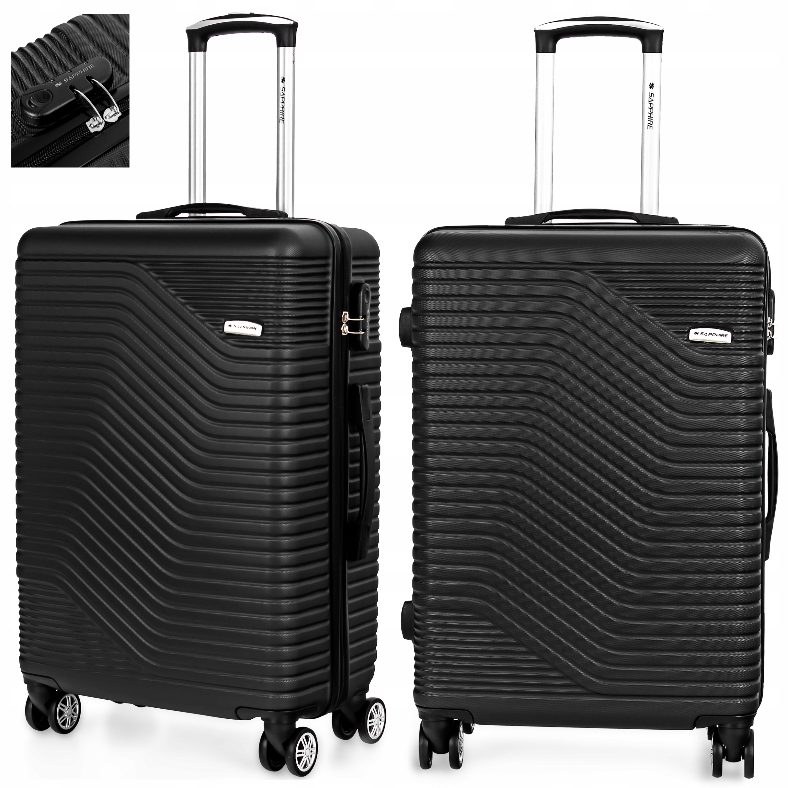 

Duża walizka Podróżna Sapphire bagaż, Kółka