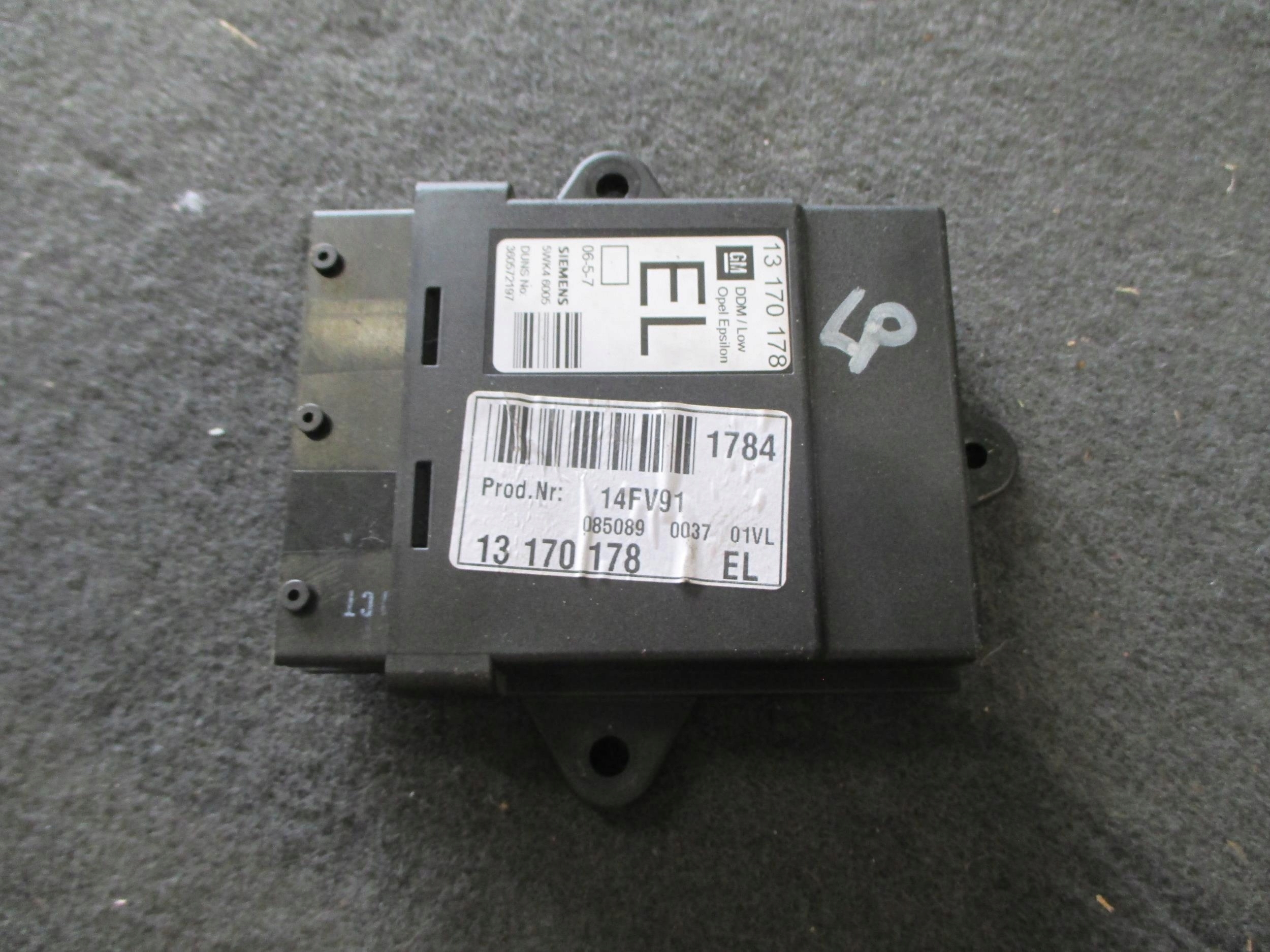 VECTRA C 02-08 MODUŁ STEROWNIK Z DRZWI LEWY PRZÓD