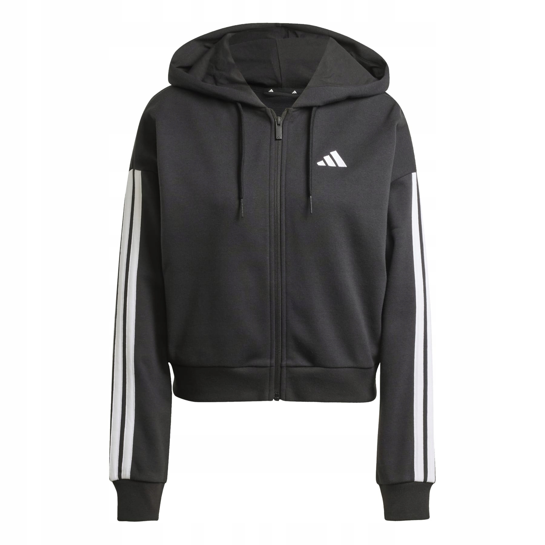 Bluza z kapturem damska adidas Essentials 3-STRIPES czarna JE0052 r Xxs
