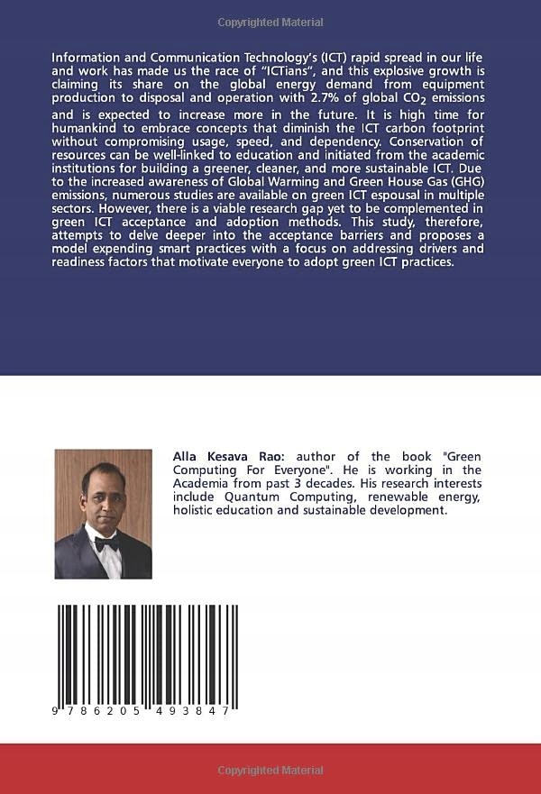 Kesava Rao, Alla Green Computing For Everyone: Know the details of the Fact Język publikacji angielski