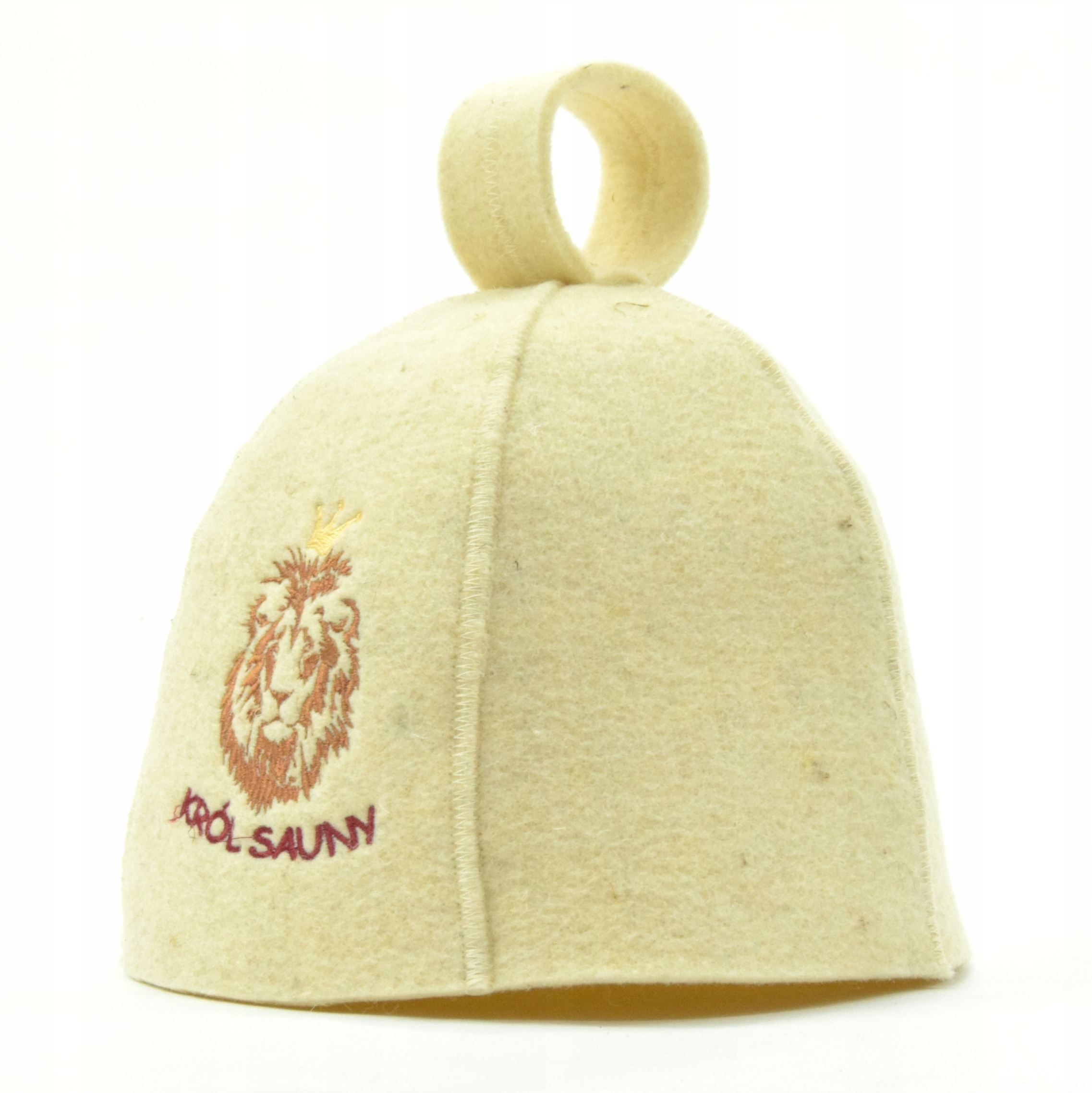

Czapka do sauny wełniana z Haftem unisex
