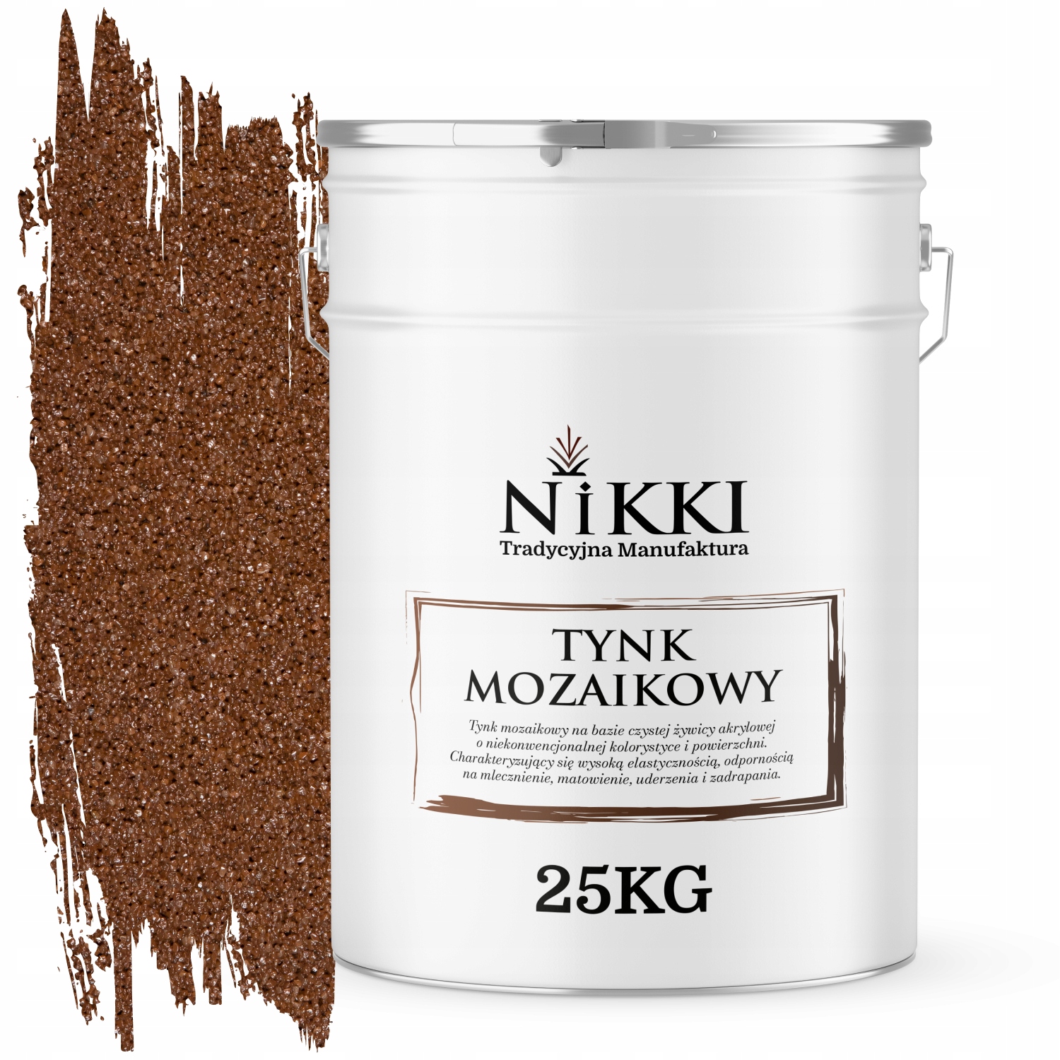 Mozaiková Omietka Živicová 25 Kg Vonkajšia Hnedá M93 Ozdobná